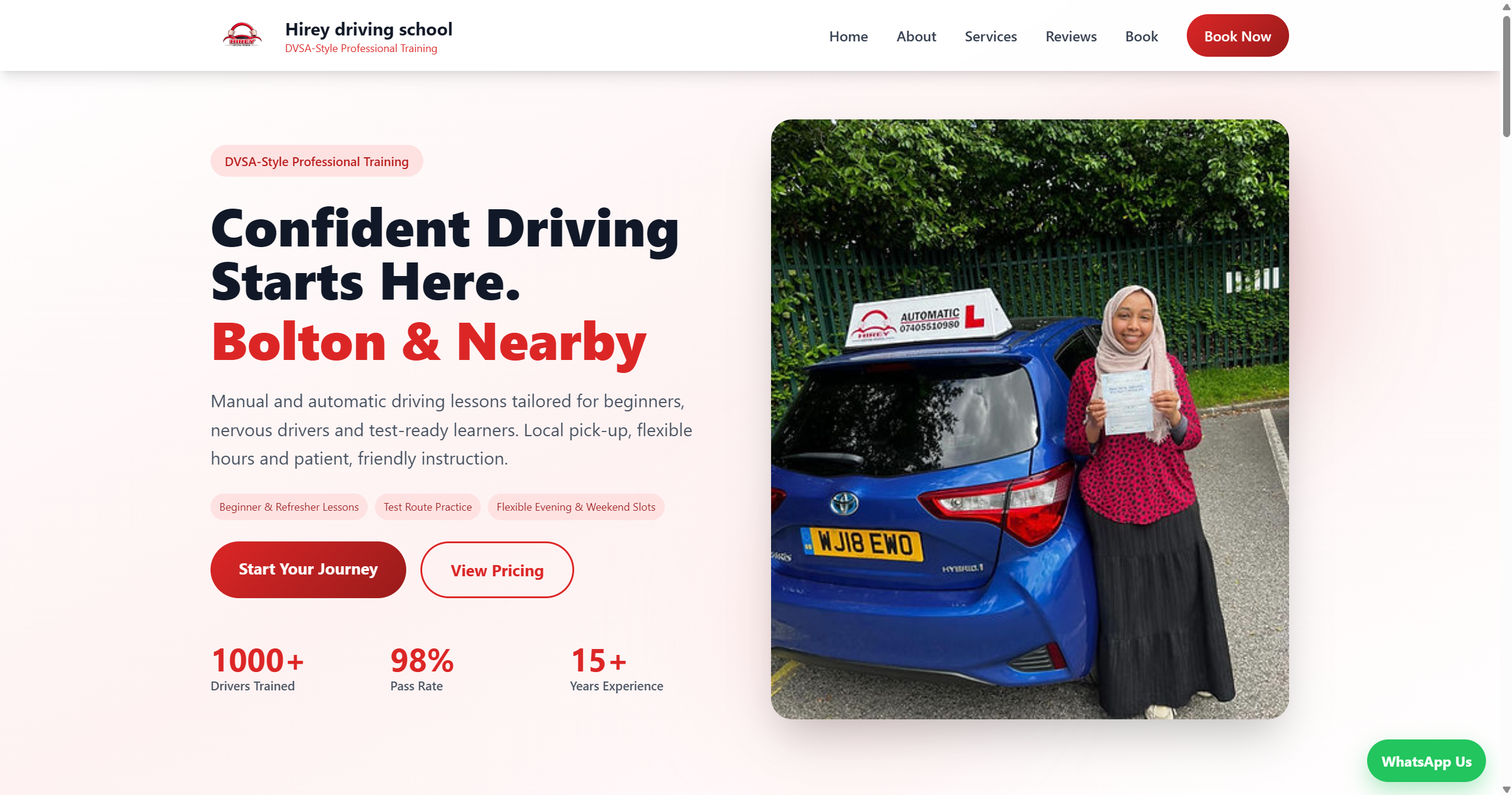Hirey driving school project preview