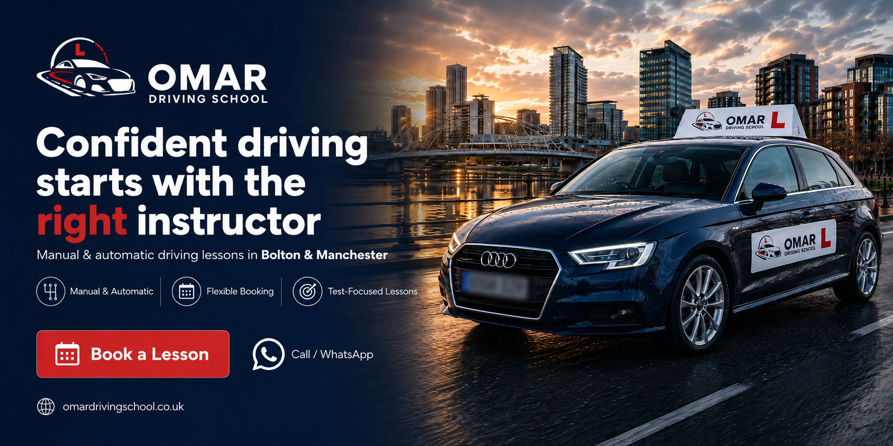 Omar Driving School Website project preview
